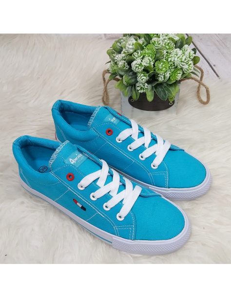 American Club - sznurowane tenisówki damskie