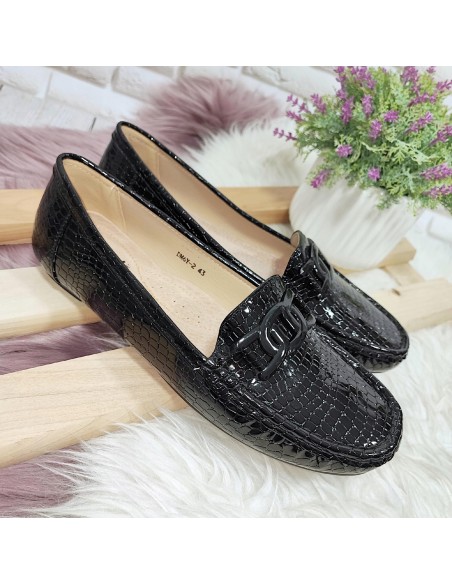 Lakierowane mokasyny Shien