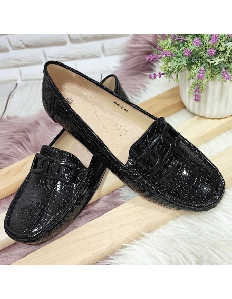 Lakierowane mokasyny Shien