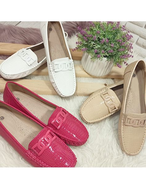 Lakierowane mokasyny Shien