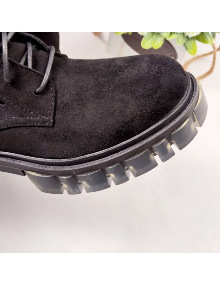 Ażurowe botki traperki damskie