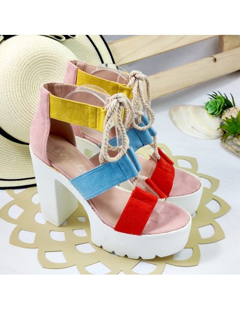 Sandały damskie wiązane