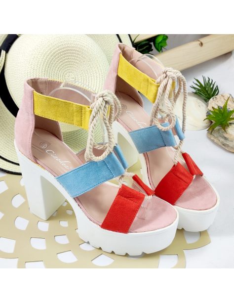 Sandały damskie wiązane