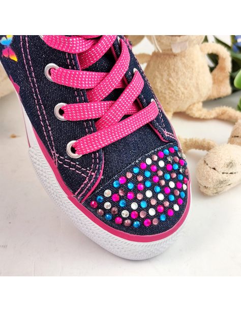 Trampki dziewczęce świecące