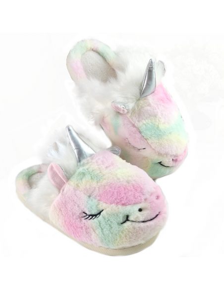 Kapcie damskie jednorożce