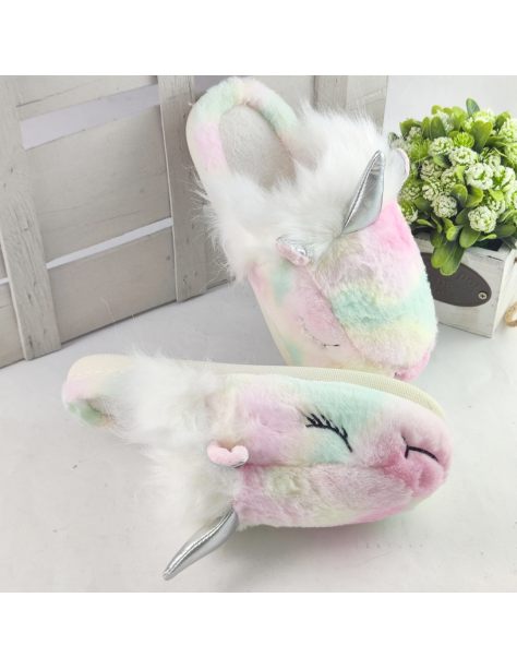 Kapcie damskie jednorożce