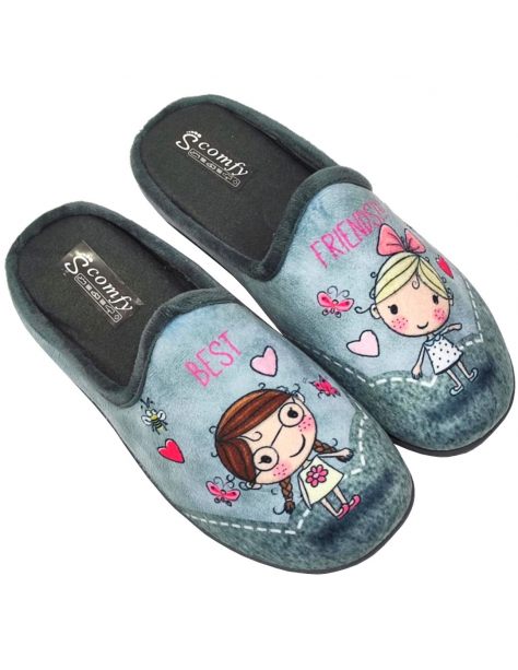 Kapcie damskie welurowe...