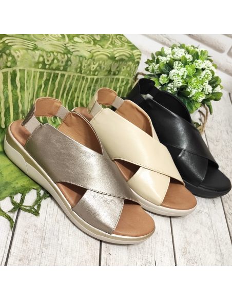 Sandały damskie wsuwane na...