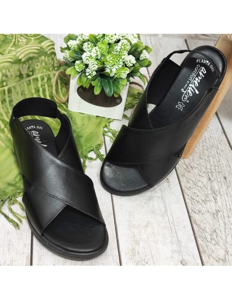 Sandały damskie wsuwane na...