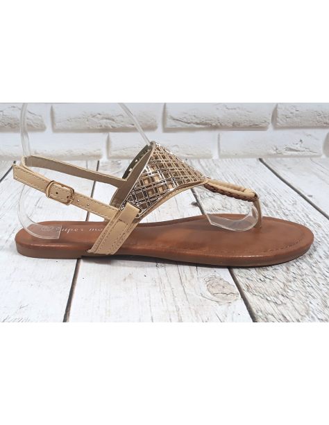 Sandały damskie japonki z...