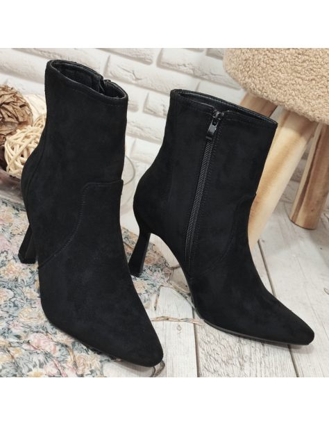 Botki damskie na szpilce z...