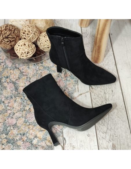 Botki damskie na szpilce z...