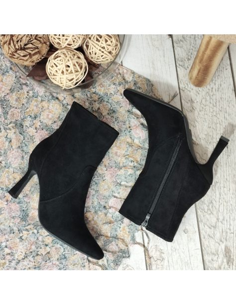 Botki damskie na szpilce z...