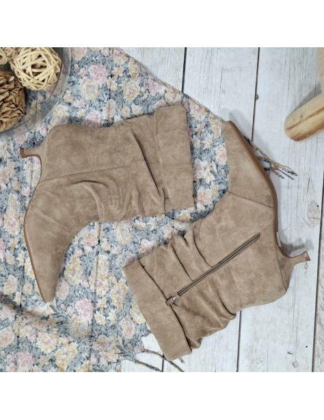 Botki damskie marszczone...