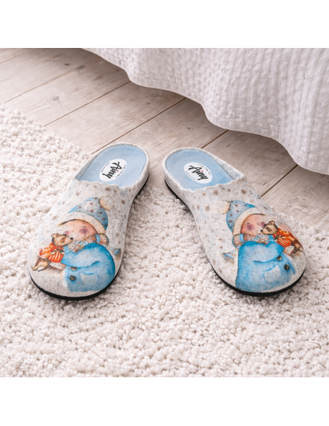 Filcowe kapcie damskie...