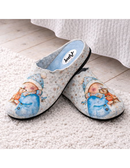 Filcowe kapcie damskie...