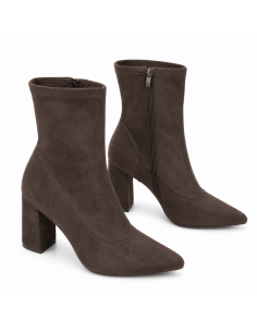 Botki Damskie Czekoladowe...