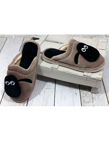 Kapcie damskie z owieczką