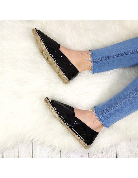 Espadryle damskie z cekinami
