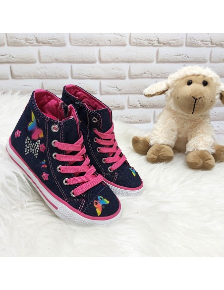 Trampki dziewczęce świecące