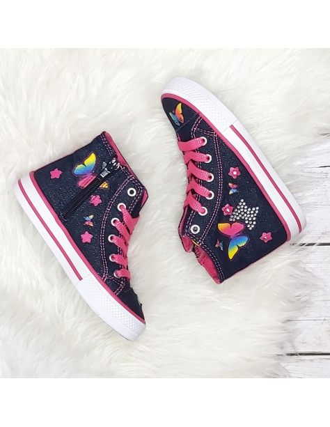 Trampki dziewczęce świecące