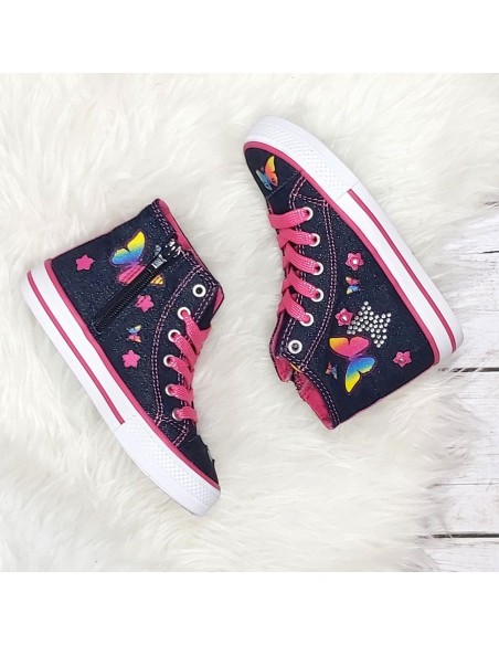 Trampki dziewczęce świecące